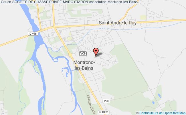 plan association Societe De Chasse Privee Marc Staron Montrond-les-Bains