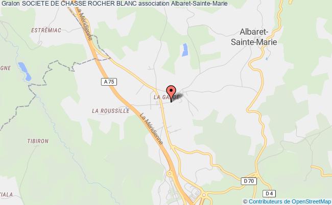 plan association Societe De Chasse Rocher Blanc Albaret-Sainte-Marie