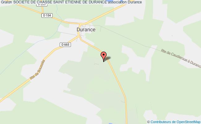 plan association Societe De Chasse Saint Etienne De Durance Durance