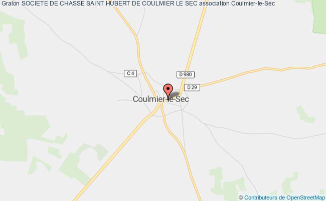 plan association Societe De Chasse Saint Hubert De Coulmier Le Sec Coulmier-le-Sec