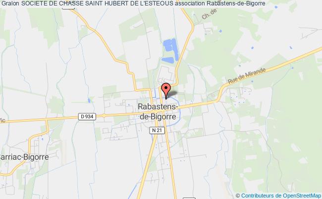 plan association Societe De Chasse Saint Hubert De L'esteous 