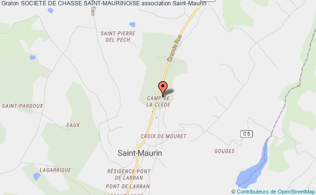 plan association Societe De Chasse Saint-maurinoise Saint-Maurin