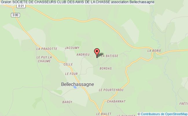 plan association Societe De Chasseurs Club Des Amis De La Chasse Bellechassagne