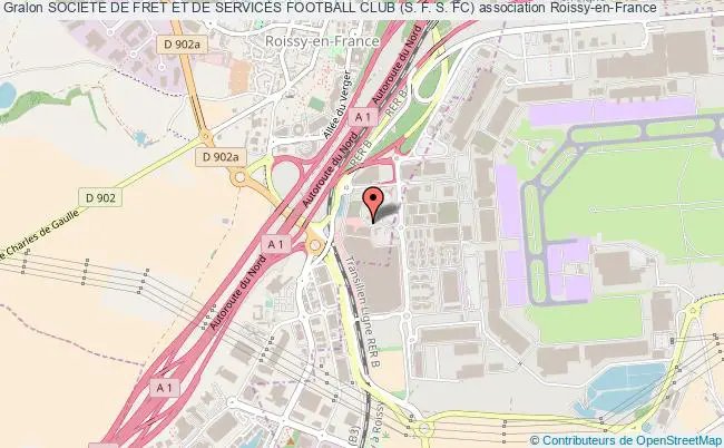 plan association Societe De Fret Et De Services Football Club (s. F. S. Fc) Roissy-en-France