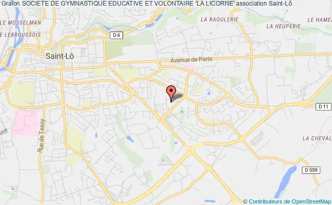 plan association Societe De Gymnastique Educative Et Volontaire 'la Licorne' Saint-Lô
