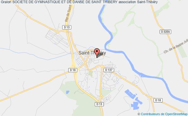 plan association Societe De Gymnastique Et De Danse De Saint Thibery Saint-Thibéry