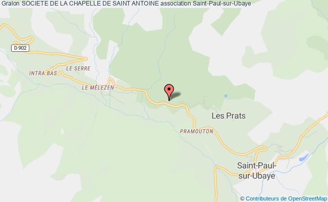 plan association Societe De La Chapelle De Saint Antoine 