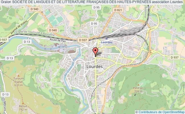 plan association SociÉtÉ De Langues Et De LittÉrature FranÇaises Des Hautes-pyrÉnÉes Lourdes