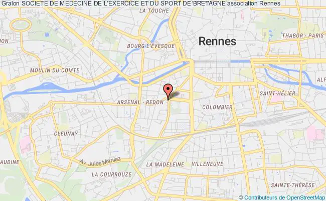 plan association Societe De Medecine De L'exercice Et Du Sport De Bretagne Rennes