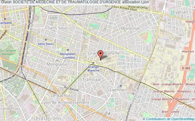 plan association Societe De Medecine Et De Traumatologie D'urgence Lyon 7e Arrondissement