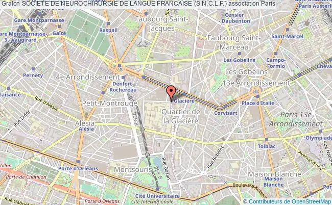 plan association Societe De Neurochirurgie De Langue Francaise (s.n.c.l.f.) Paris