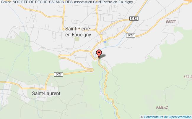 plan association Societe De Peche 'salmonides' Saint-Pierre-en-Faucigny