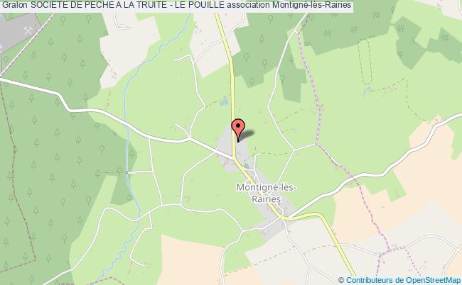 plan association Societe De Peche A La Truite - Le Pouille Montigné-lès-Rairies