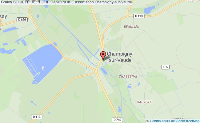plan association Societe De Peche Campinoise Champigny-sur-Veude