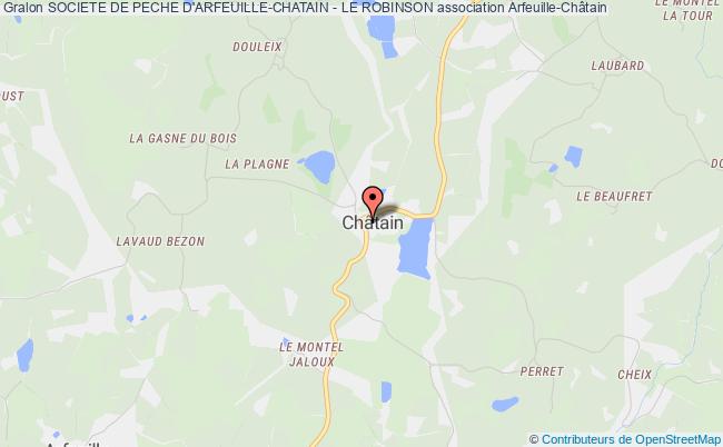 plan association Societe De Peche D'arfeuille-chatain - Le Robinson Arfeuille-Châtain