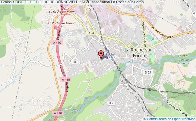 plan association Societe De Peche De Bonneville / Ayze La    Roche-sur-Foron