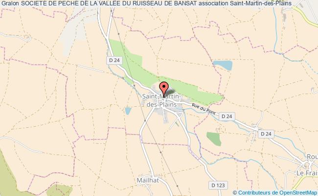 plan association Societe De Peche De La Vallee Du Ruisseau De Bansat Saint-Martin-des-Plains