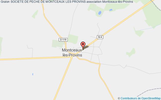plan association Societe De Peche De Montceaux Les Provins Montceaux-lès-Provins