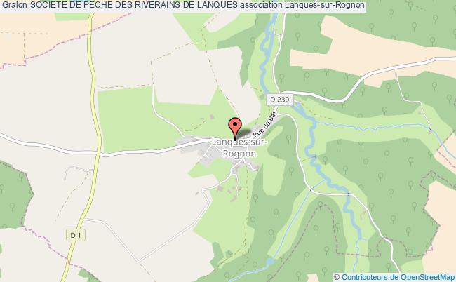 plan association Societe De Peche Des Riverains De Lanques Lanques-sur-Rognon