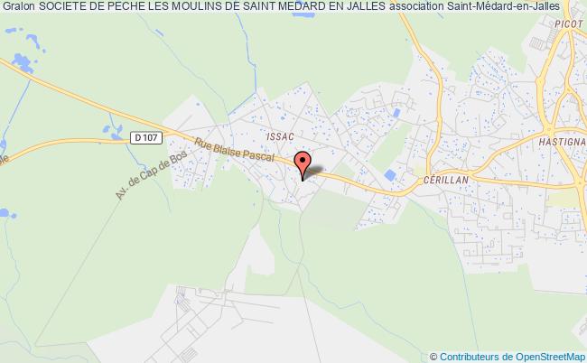 plan association Societe De Peche Les Moulins De Saint Medard En Jalles Saint-Médard-en-Jalles