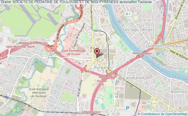 plan association Societe De Pediatrie De Toulouse Et De Midi-pyrenees Toulouse
