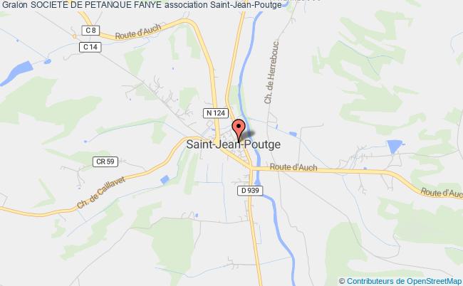 plan association Societe De Petanque Fanye Saint-Jean-Poutge