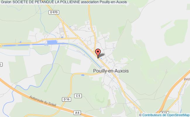 plan association Societe De Petanque La Pollienne Pouilly-en-Auxois