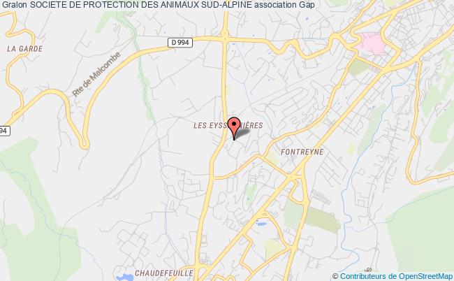 plan association Societe De Protection Des Animaux Sud-alpine Gap