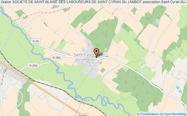 plan association Societe De Saint Blaise Des Laboureurs De Saint Cyran Du Jambot Saint-Cyran-du-Jambot