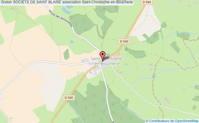 plan association Societe De Saint Blaise Saint-Christophe-en-Boucherie