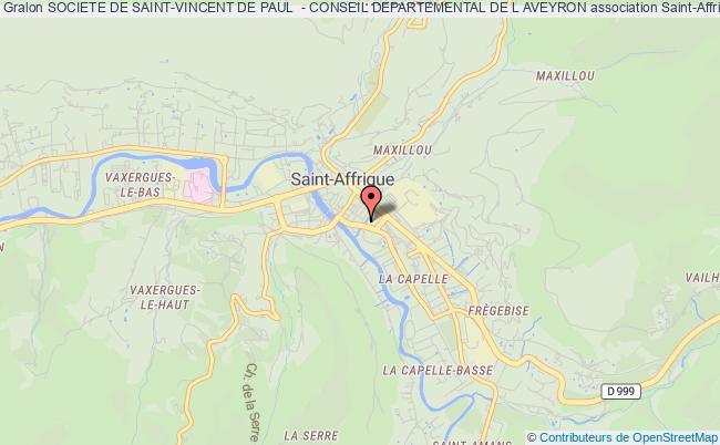 plan association Societe De Saint-vincent De Paul  - Conseil Departemental De L Aveyron Saint-Affrique