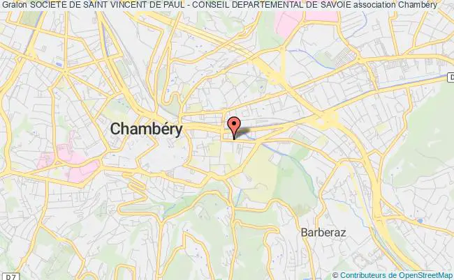 plan association Societe De Saint Vincent De Paul - Conseil Departemental De Savoie Chambéry