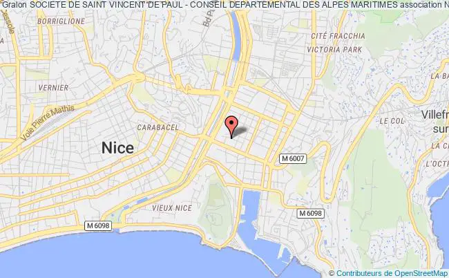 plan association Societe De Saint Vincent De Paul - Conseil Departemental Des Alpes Maritimes Nice