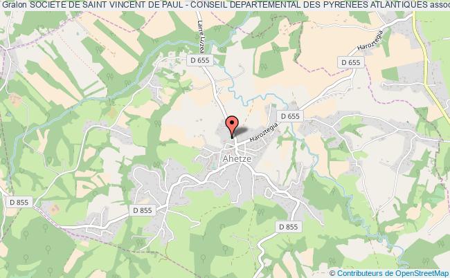 plan association Societe De Saint Vincent De Paul - Conseil Departemental Des Pyrenees Atlantiques Ahetze