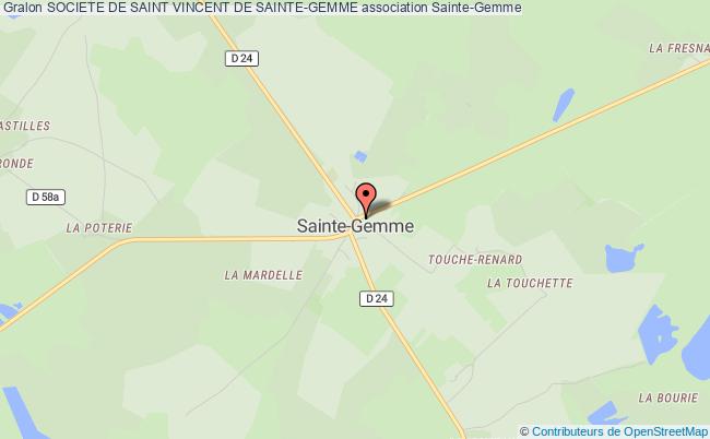 plan association Societe De Saint Vincent De Sainte-gemme Sainte-Gemme