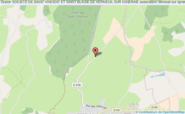 plan association Societe De Saint Vincent Et Saint Blaise De Verneuil Sur Igneraie Verneuil-sur-Igneraie