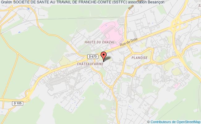 plan association Societe De Sante Au Travail De Franche-comte (sstfc) Besançon