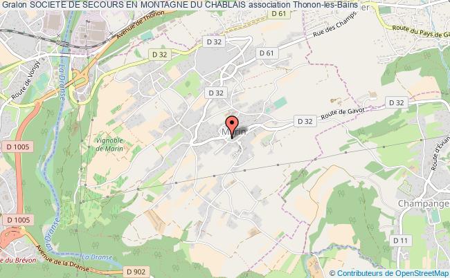 plan association Societe De Secours En Montagne Du Chablais Thonon-les-Bains