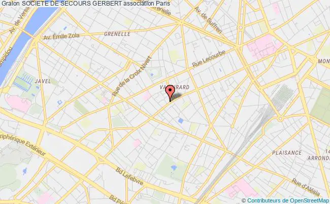 plan association Societe De Secours Gerbert Paris