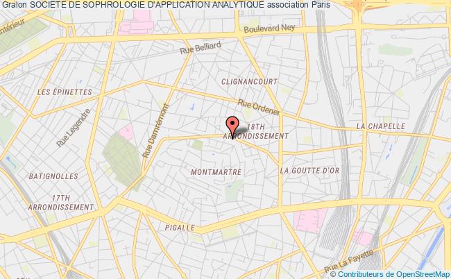 plan association Societe De Sophrologie D'application Analytique Paris