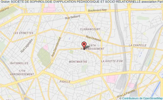 plan association SociÉtÉ De Sophrologie D'application PÉdagogique Et Socio-relationnelle Paris