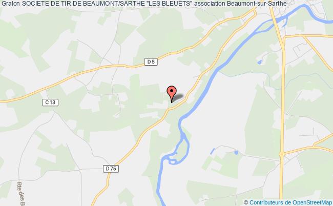 plan association Societe De Tir De Beaumont/sarthe "les Bleuets" Beaumont-sur-Sarthe