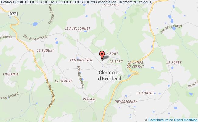 plan association Societe De Tir De Hautefort-tourtoirac Clermont-d'Excideuil