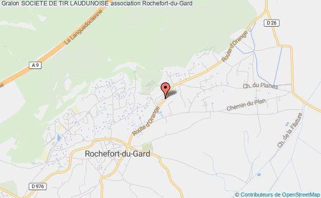 plan association Societe De Tir Laudunoise Rochefort-du-Gard
