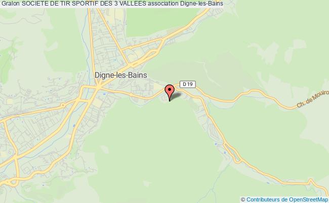 plan association Societe De Tir Sportif Des 3 Vallees Digne-les-Bains