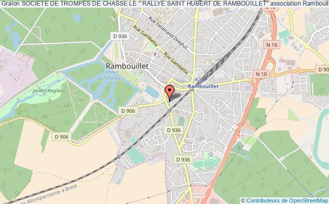plan association Societe De Trompes De Chasse Le " Rallye Saint Hubert De Rambouillet" Rambouillet