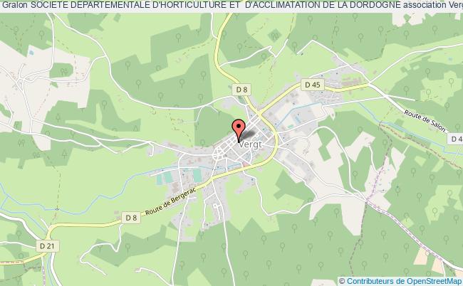 plan association Societe Departementale D'horticulture Et  D'acclimatation De La Dordogne Vergt