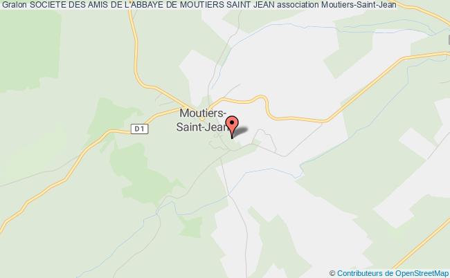 plan association Societe Des Amis De L'abbaye De Moutiers Saint Jean Moutiers-Saint-Jean