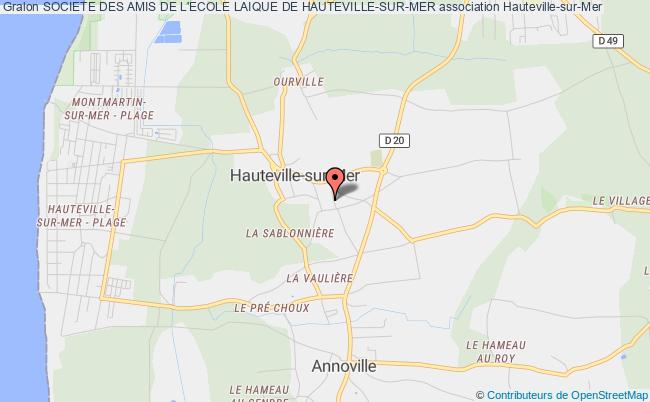 plan association Societe Des Amis De L'ecole Laique De Hauteville-sur-mer Hauteville-sur-Mer