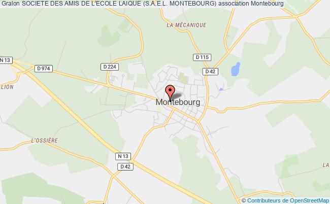 plan association Societe Des Amis De L'ecole Laique (s.a.e.l. Montebourg) Montebourg